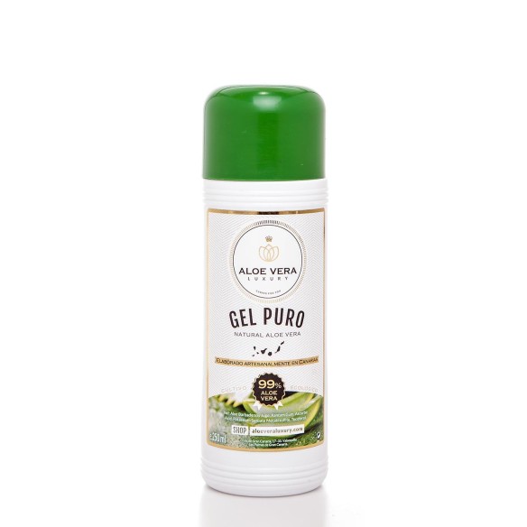 Gel puro de aloe vera al 99%: alta concentración de aloe vera, ideal para hidratar, calmar y regenerar la piel