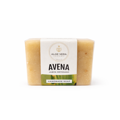 Jabón artesano de avena y aloe vera