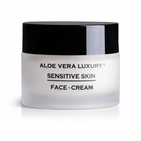 Crema facial para pieles sensibles con aloe vera y niacinamida