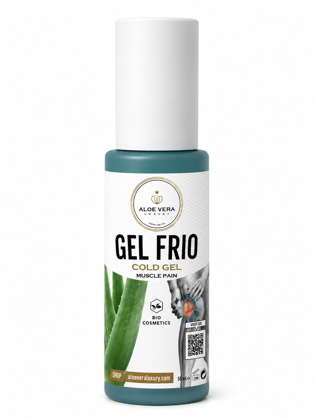 Gel frío muscular con aloe vera, árnica y harpagofito