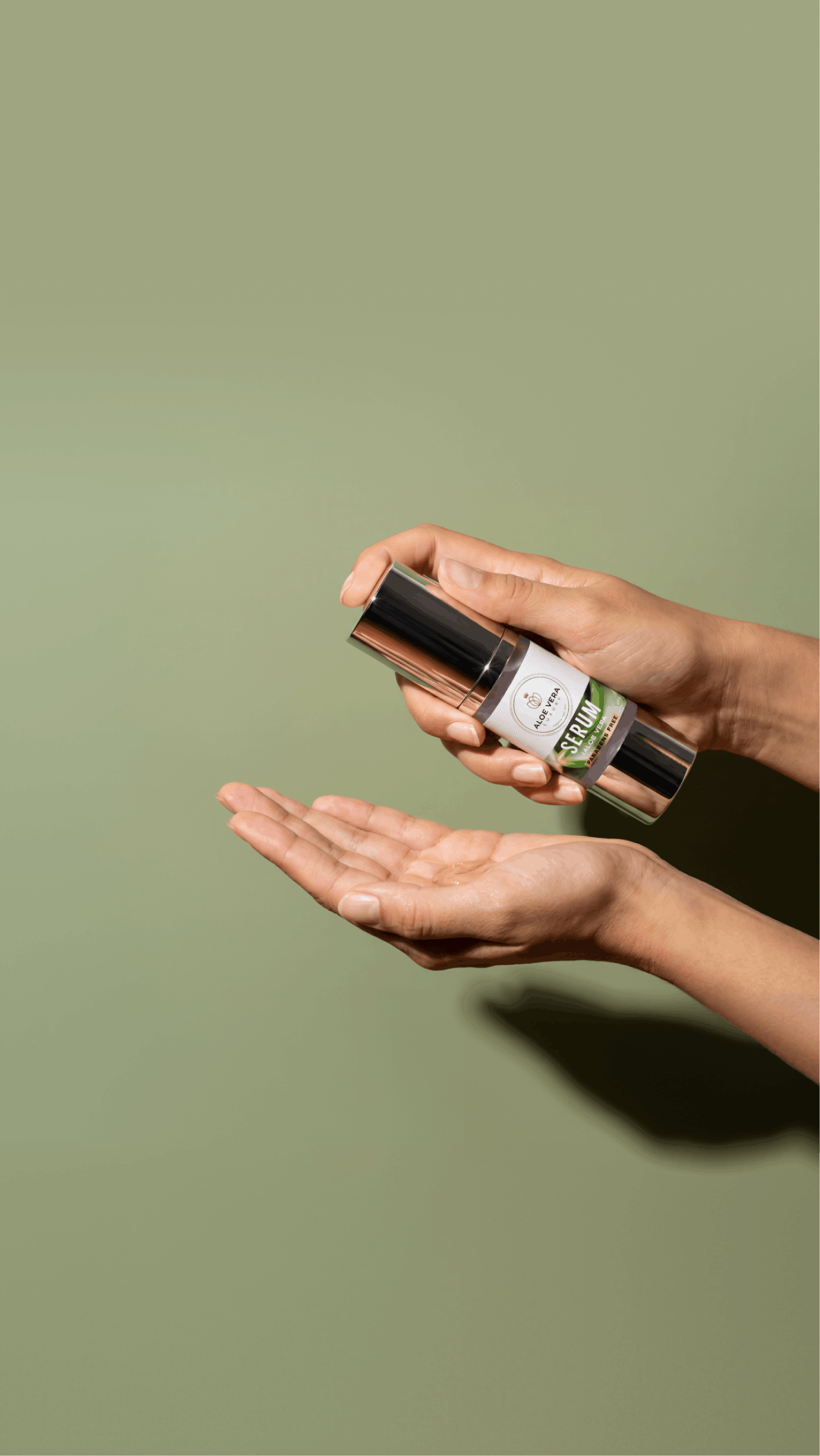 Serum facial con aloe vera y romero