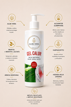 Gel riscaldante con aloe vera, arpagofito e arnica