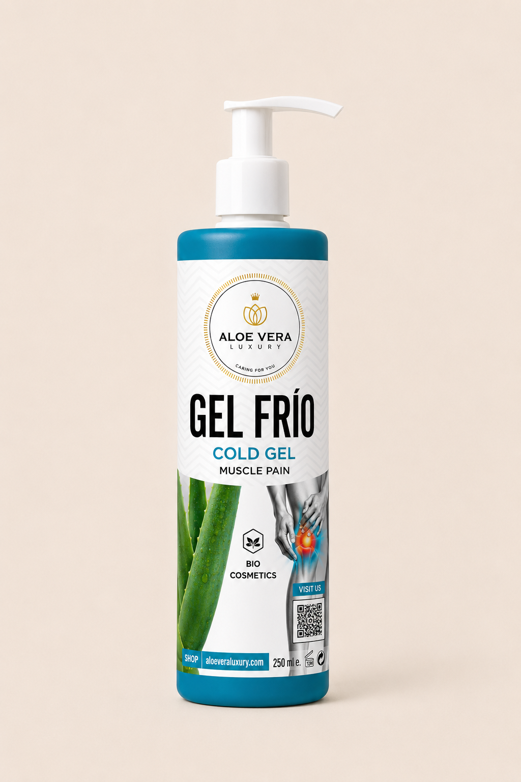 Cold muscle gel with aloe vera, arnica, and devil's claw