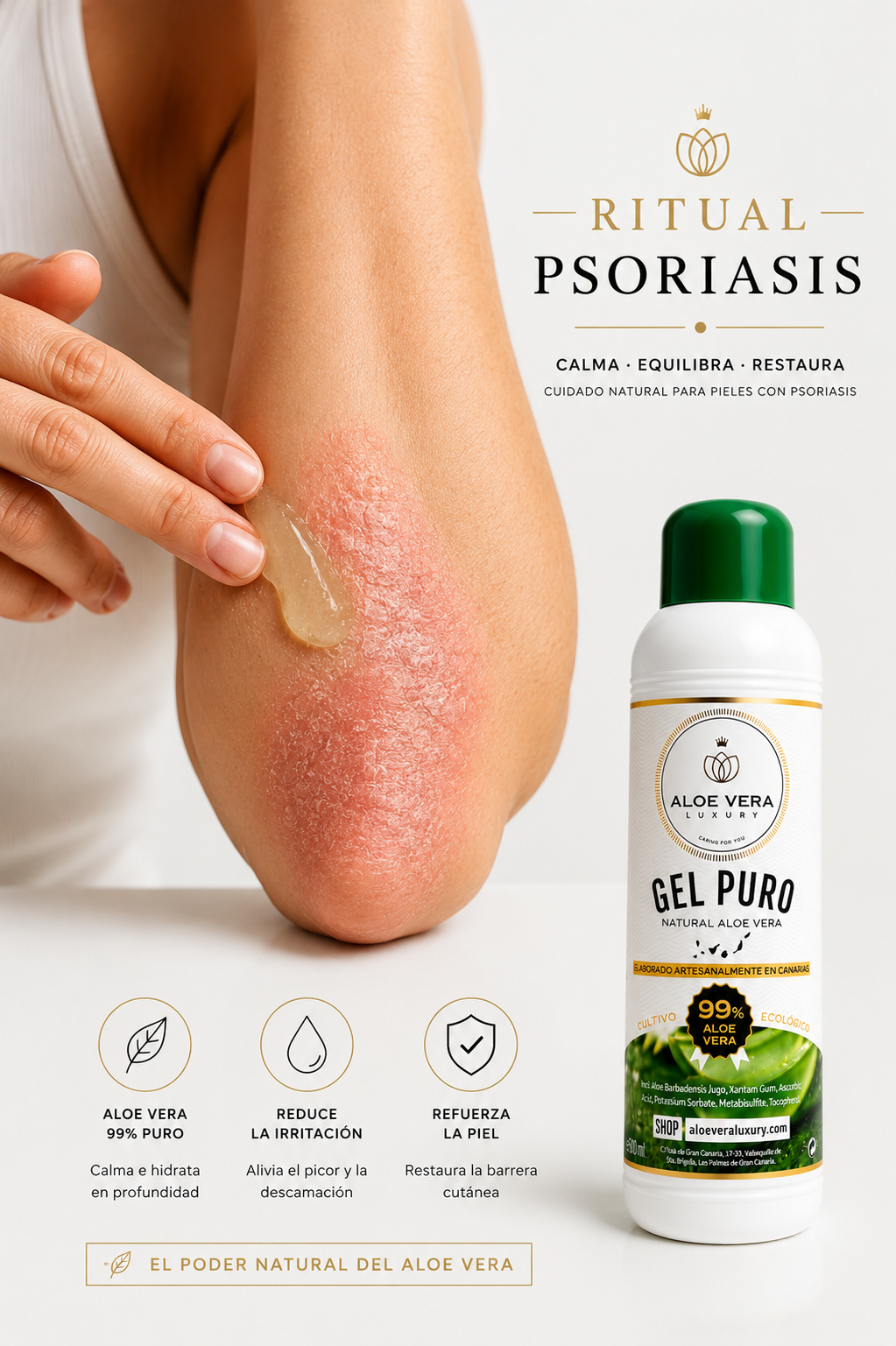 Ritual para la psoriasis en la piel
