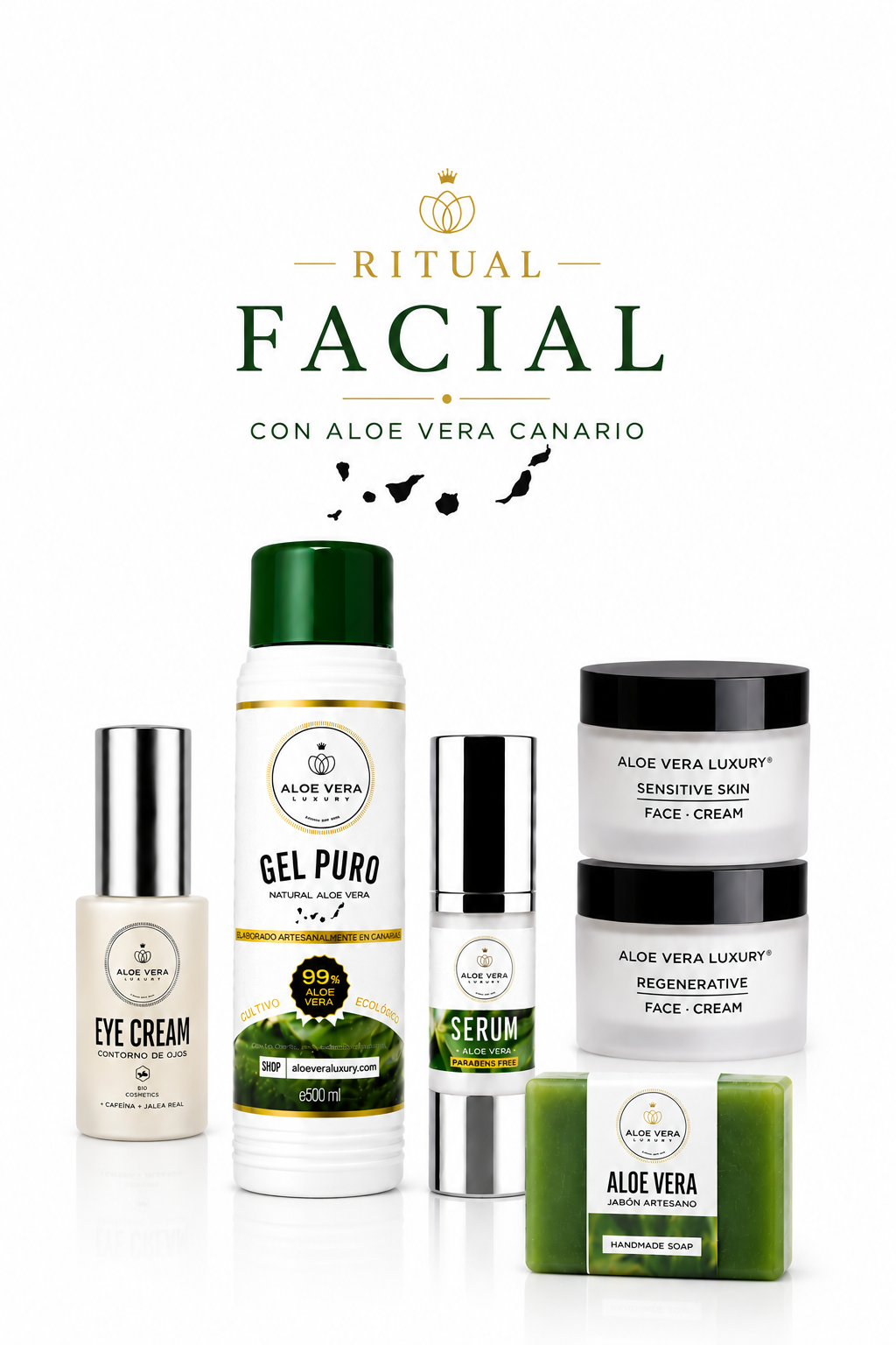 Ritual cuidado facial completo con aloe vera canario
