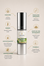 Serum hidratante facial con aloe vera