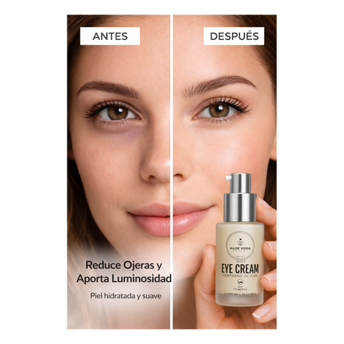 Contorno de ojos con jugo puro de aloe vera