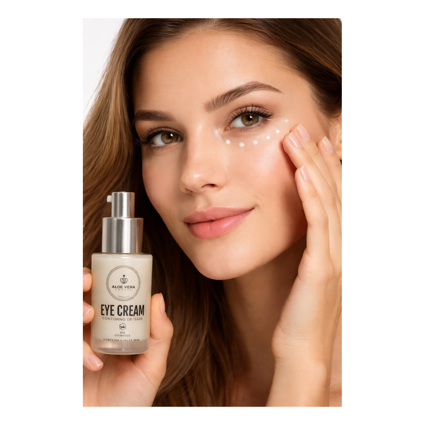 Contorno de ojos con jugo puro de aloe vera