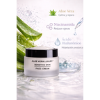 Crema facial para pieles sensibles con aloe vera y niacinamida