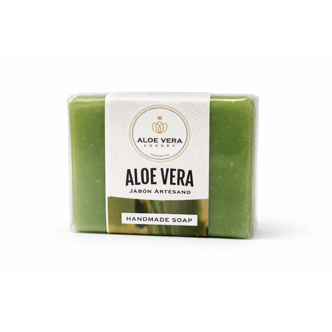 Jabón artesano con aloe vera puro