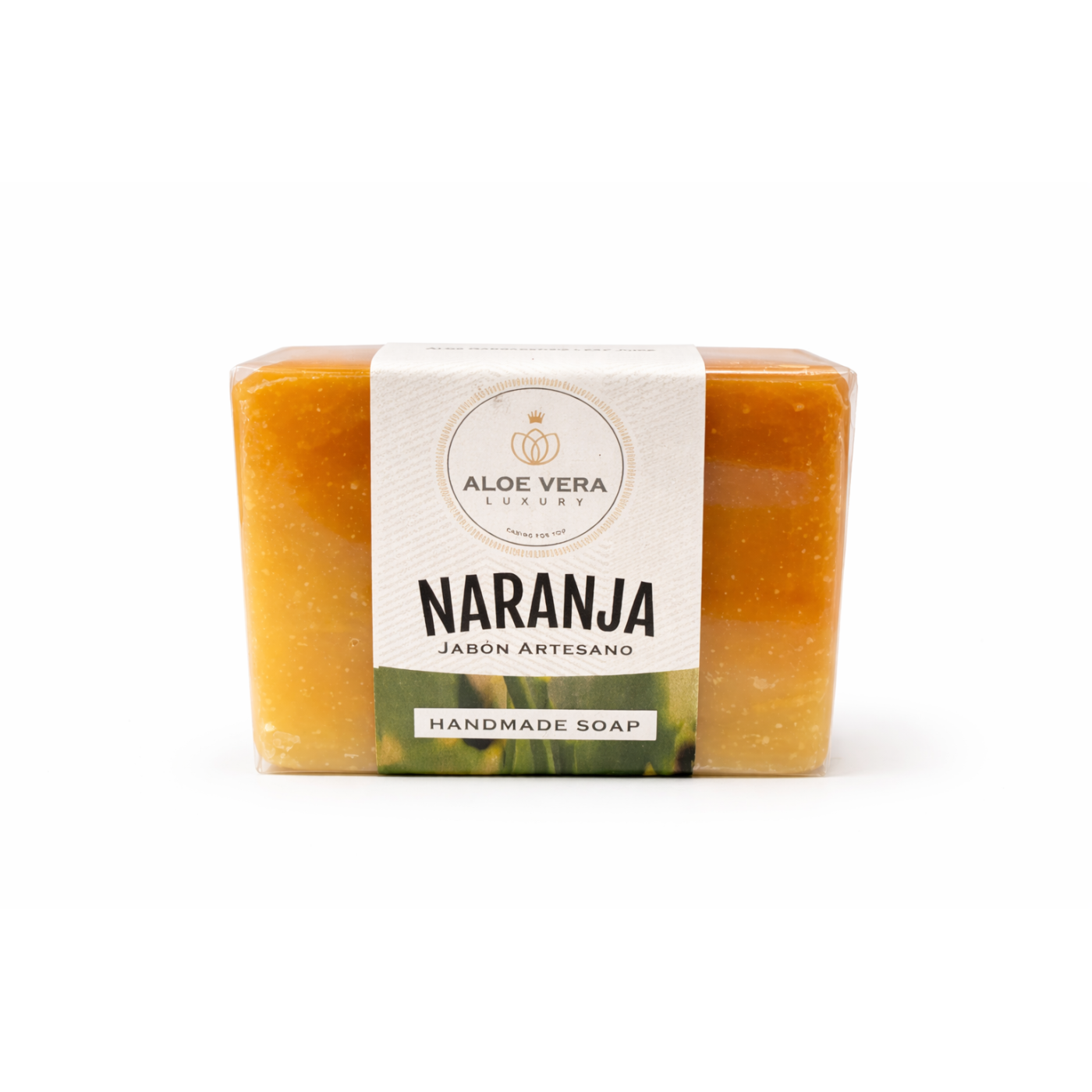 Handgemachte Orangen- und Aloe-Vera-Seife