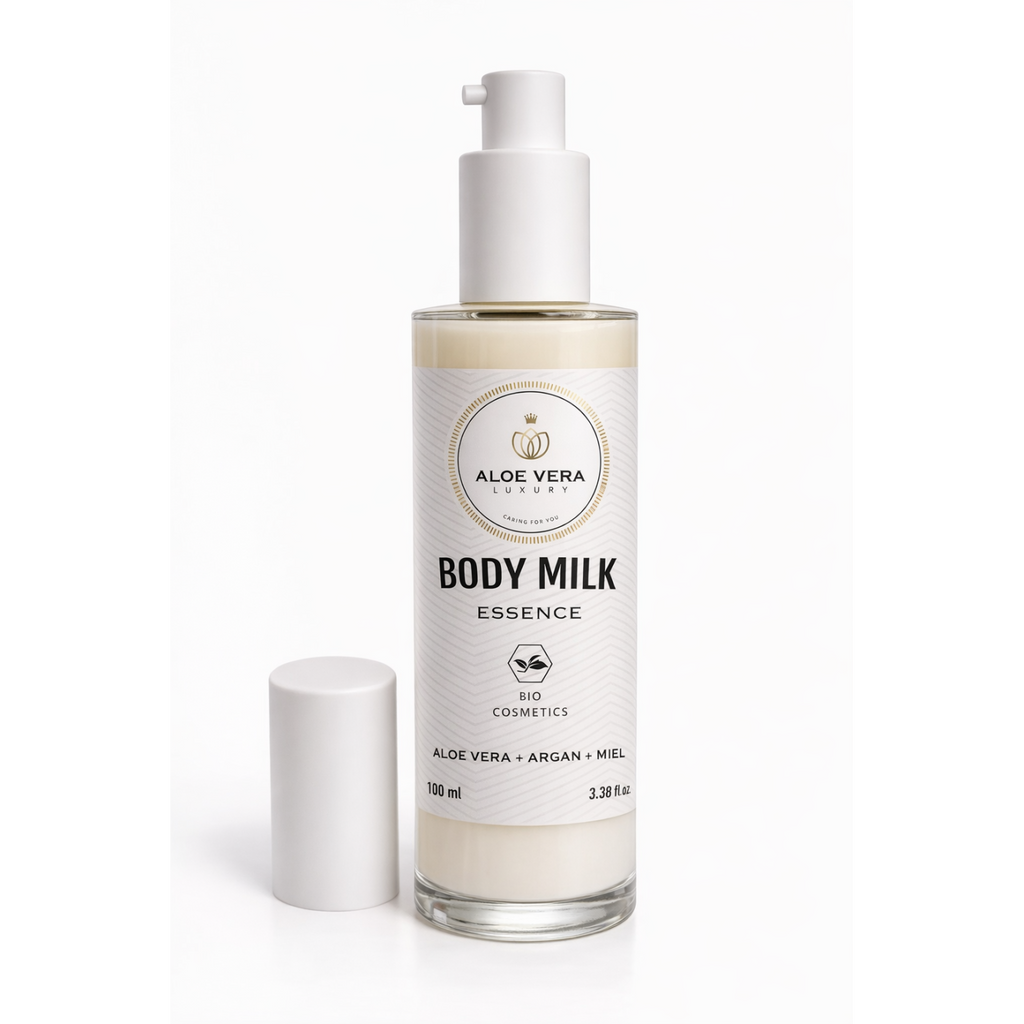 Loción corporal con aloe vera y aceite de argán