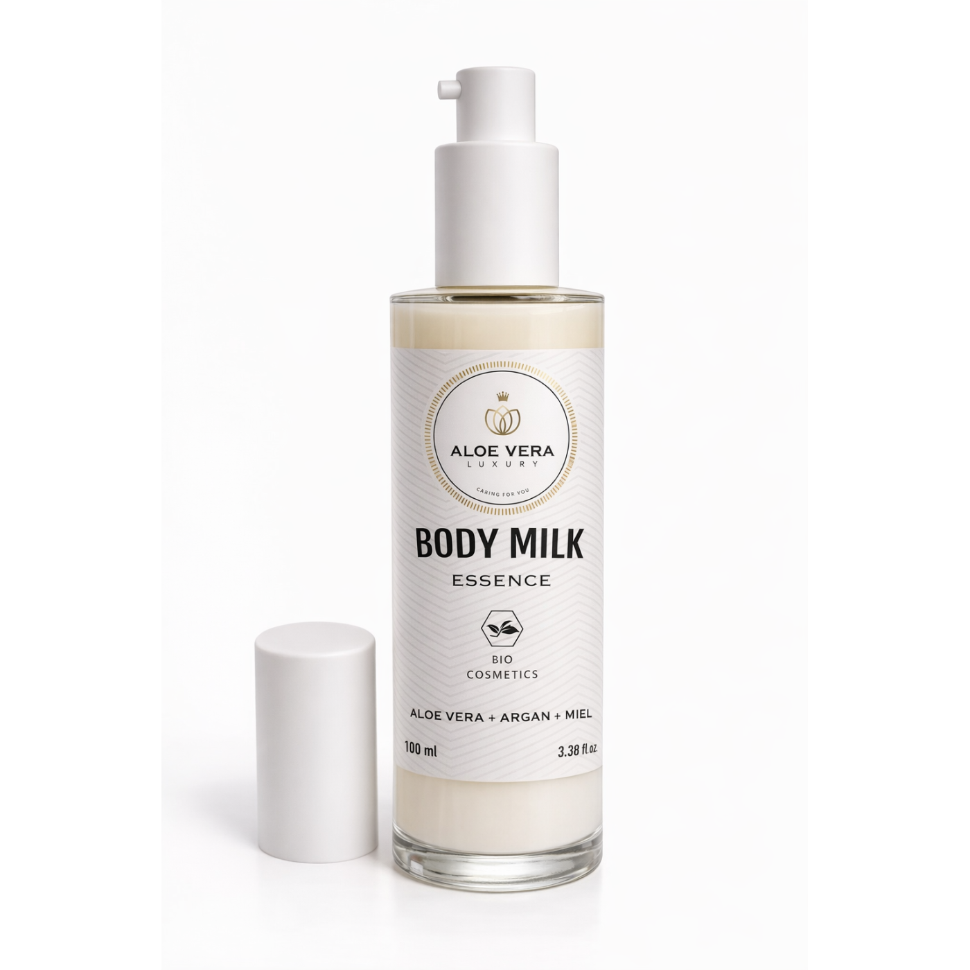 Loción corporal con aloe vera y aceite de argán
