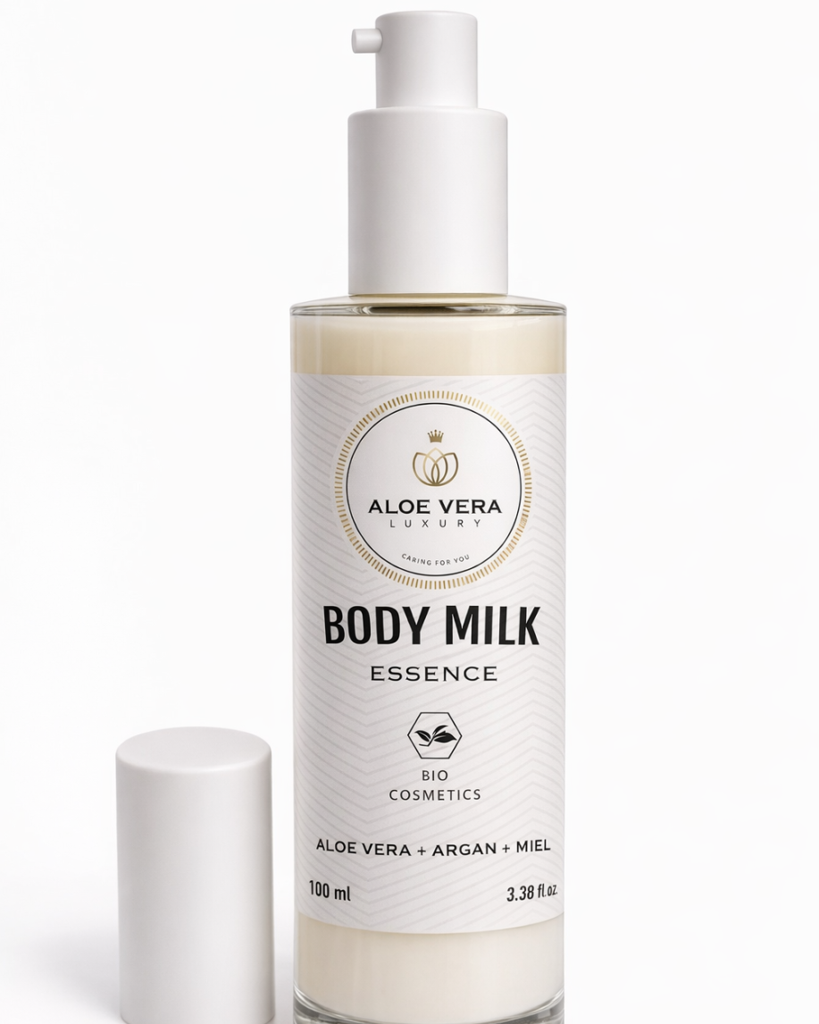 Loción corporal con aloe vera y aceite de argán